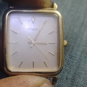Timex Gold Square Watch